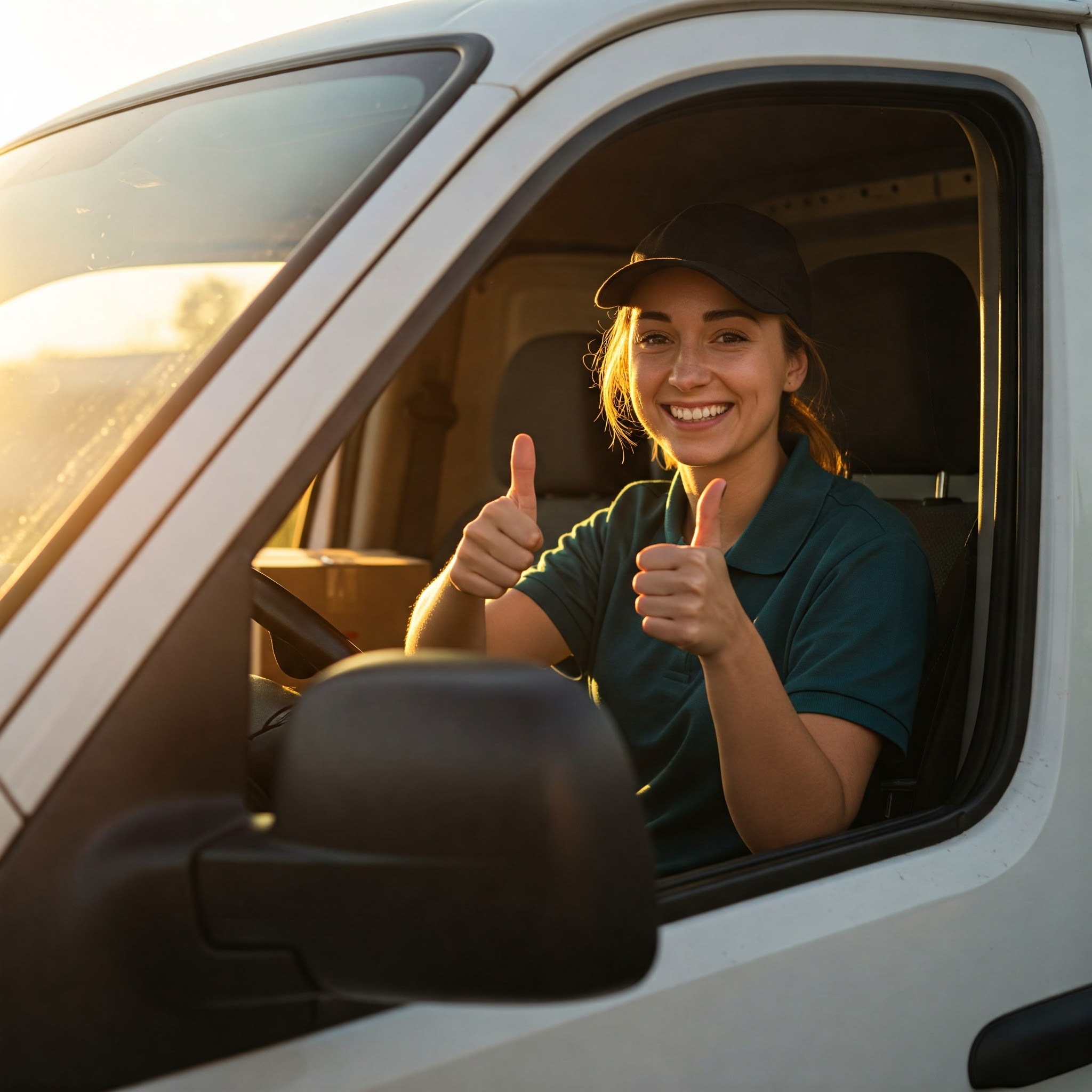 Happy Delivery Driver